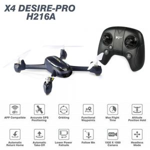 Electric way רחפנים  Hubsan H216A PRO 2.4GHz1080P  