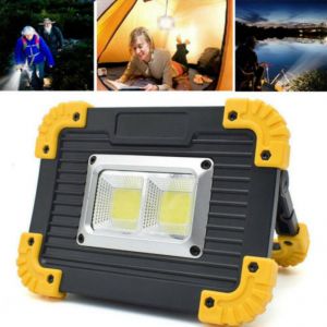 20W LED COB Emergency Work Light USB Rechargeable Searchlight Flood Lamp Outdoor