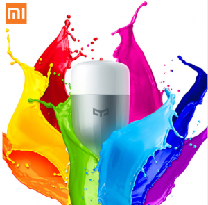 Electric way תאורה Xiaomi Mi Yeelight 9W RGB E27 LED Wireless WIFI Control Smart Light Lamp Bulb