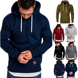 Men&#039;s Winter Hoodies Slim Fit Hooded Sweatshirt Outwear Sweater Warm Coat Jacket